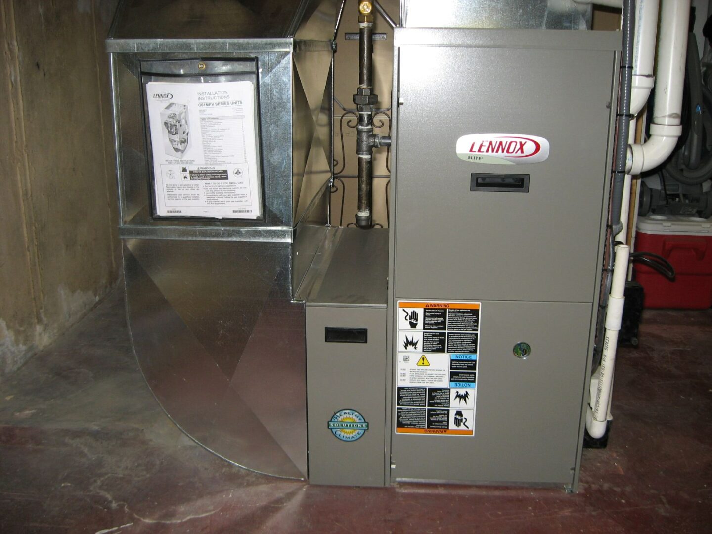 Gas Furnaces On Concrete Floor