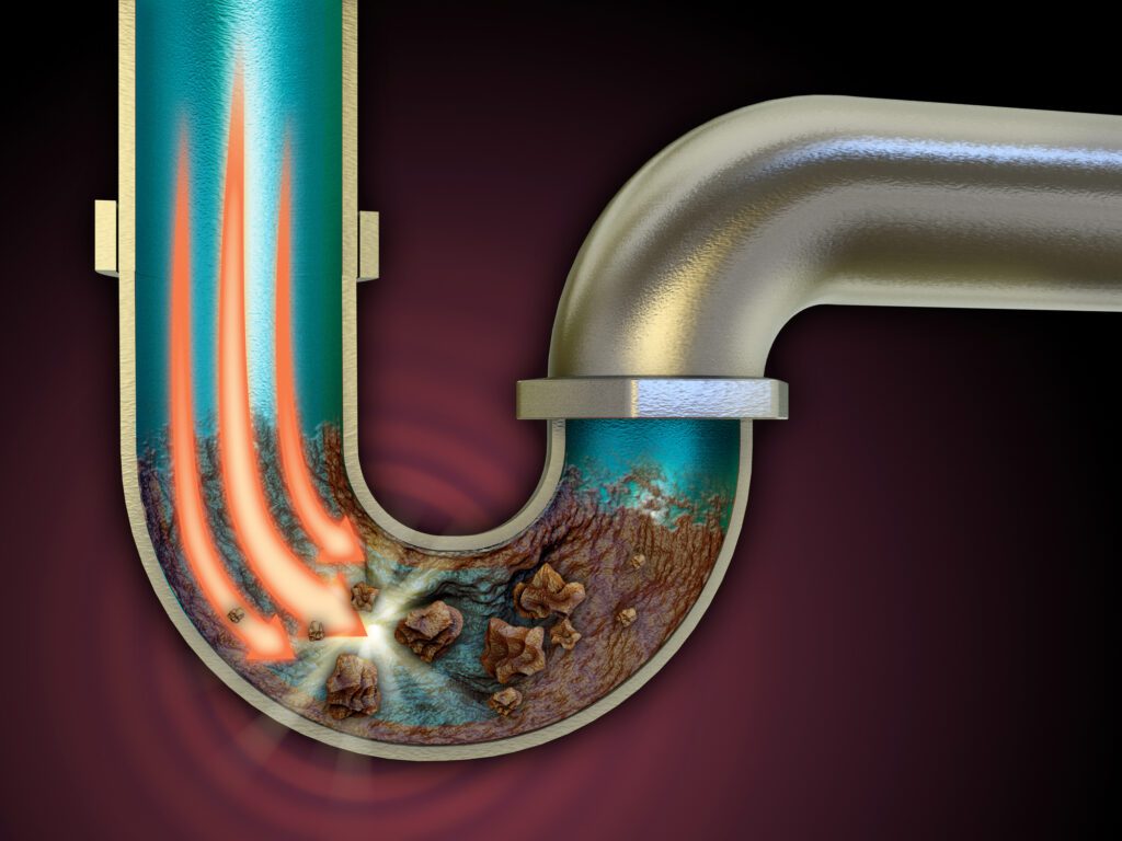 plug in curve of plumbing